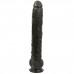 Черный длинный фаллоимитатор с мошонкой Dick Rambone Cock - 42,4 см. (Doc Johnson 0268-01-CD old)