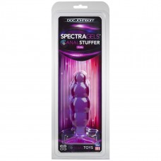 Фиолетовая рельефная анальная пробка SpectraGels Purple Anal Stuffer - 14 см. (Doc Johnson 0290-08-CD)